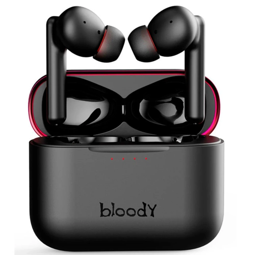 Bluetooth гарнитура A4Tech Bloody M90 TWS, Black-Red — 2