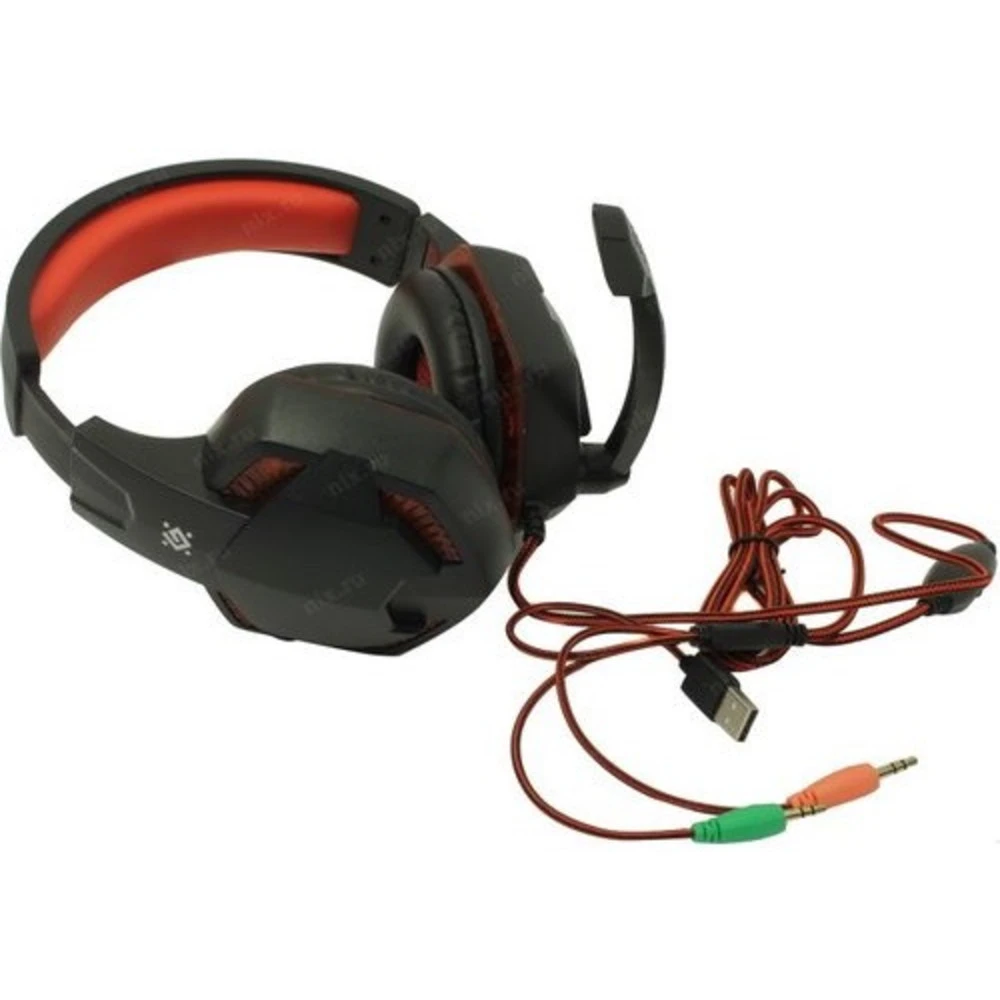 Гарнитура Defender Warhead G-370, Black-Red — 4