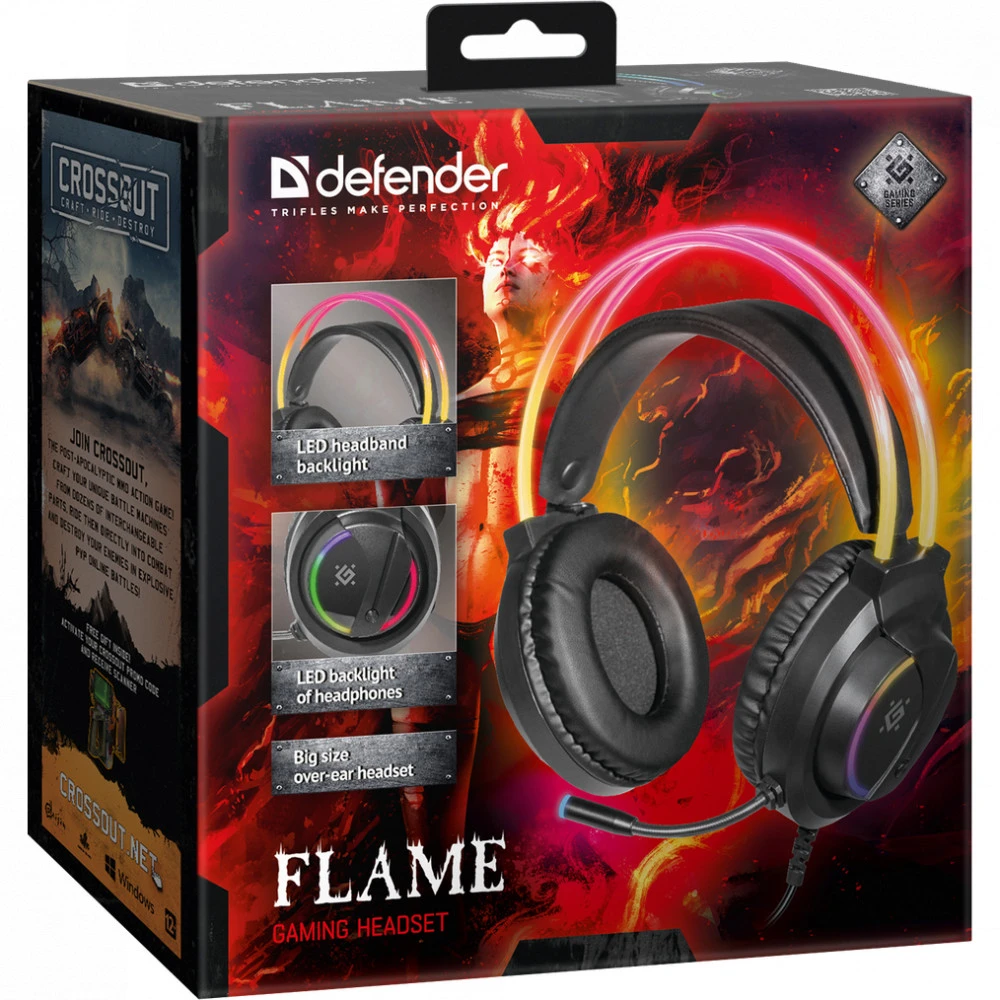 Гарнитура Defender Flame, Black — 4