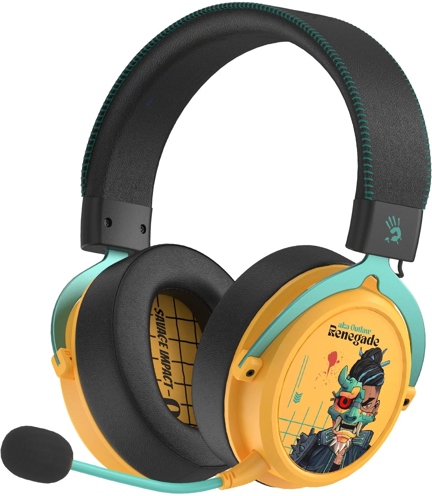 Bluetooth гарнитура A4Tech Bloody MR595 Renegade, Yellow Sunset