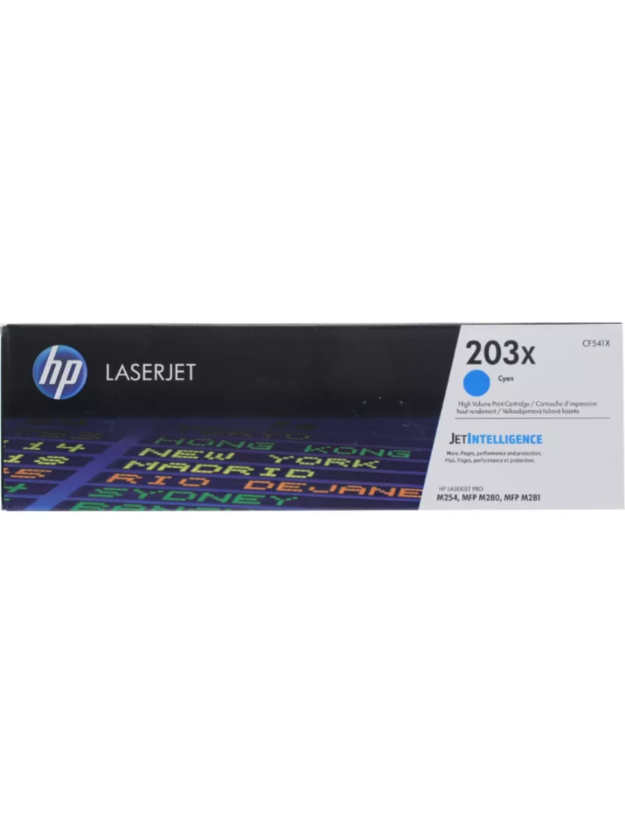 Картридж лазерный HP CF541X 203X, голубой — 4