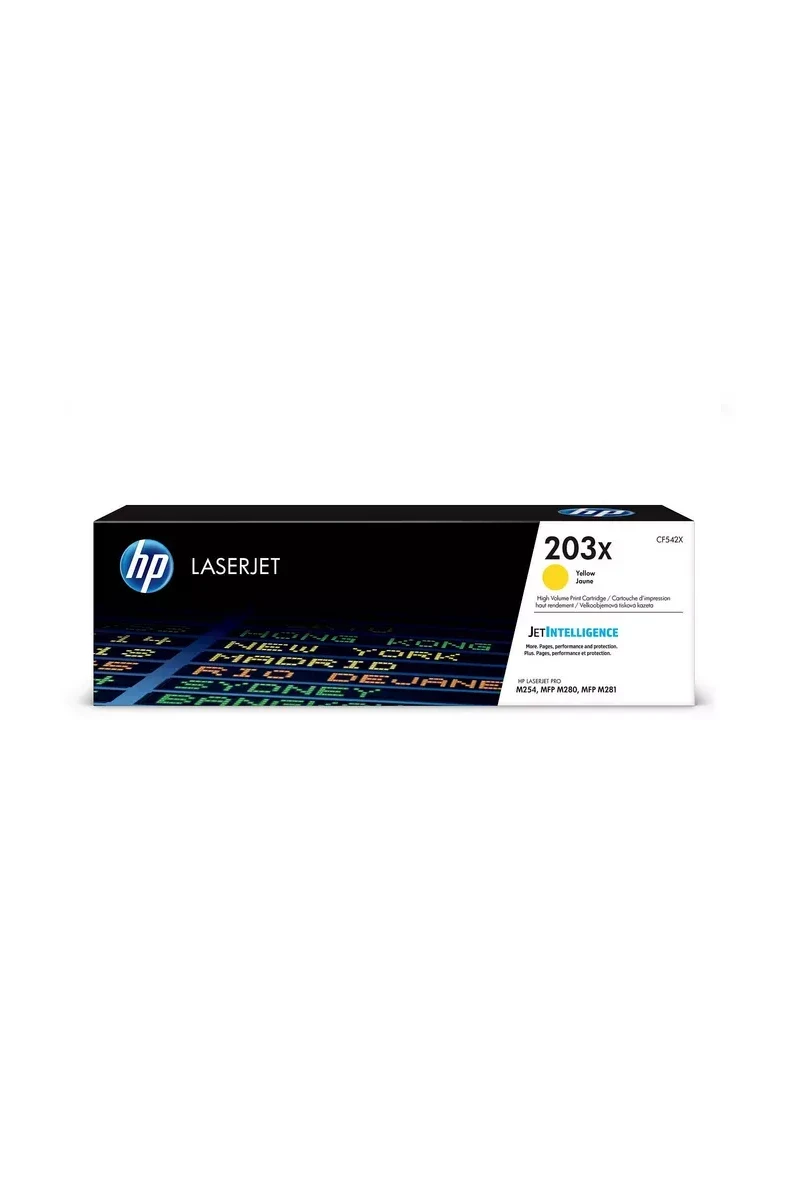 Картридж лазерный HP CF542X 203X, желтый