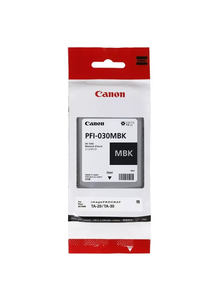 Картридж Canon PFI-030, матовый чёрный, 55 мл, для Designjet — 2