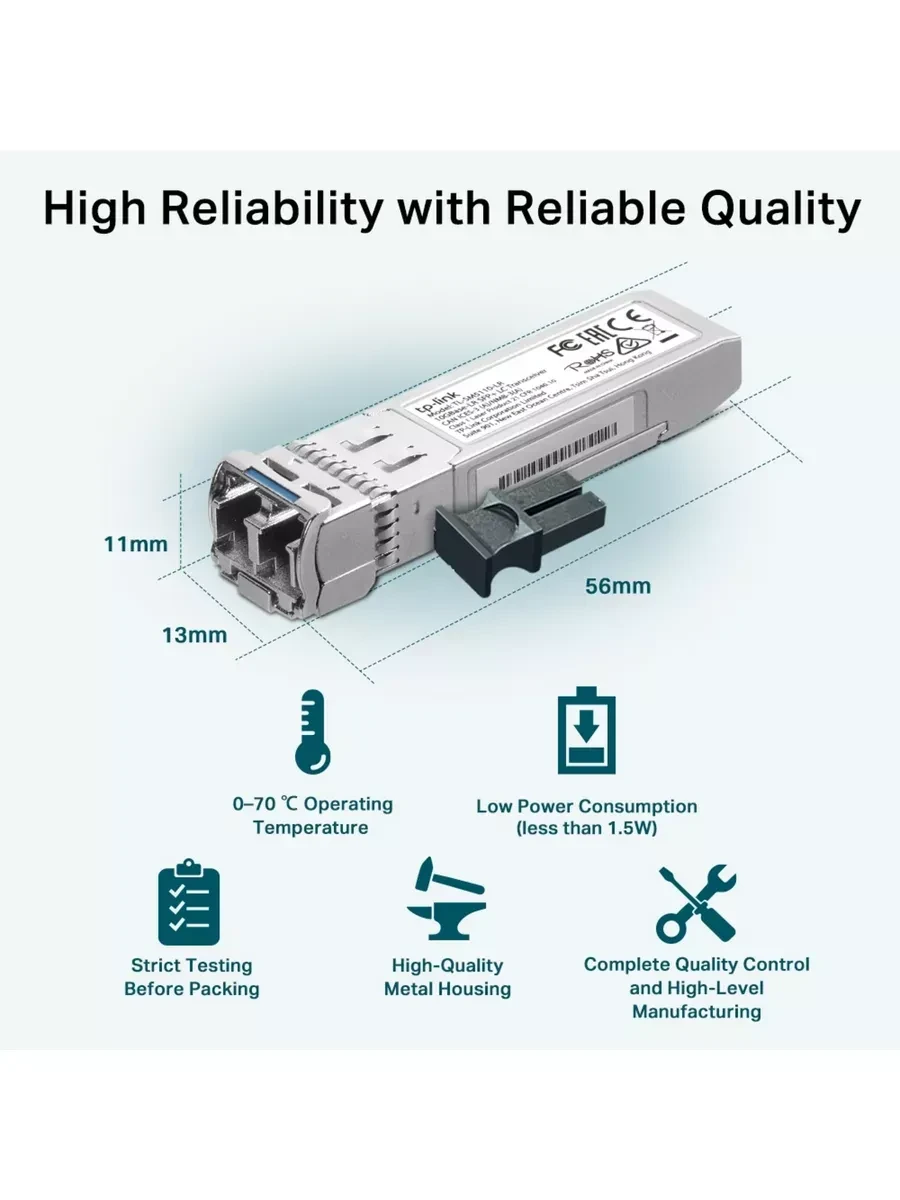 Трансивер TP-Link SM5110-LR, модуль SFP — 4