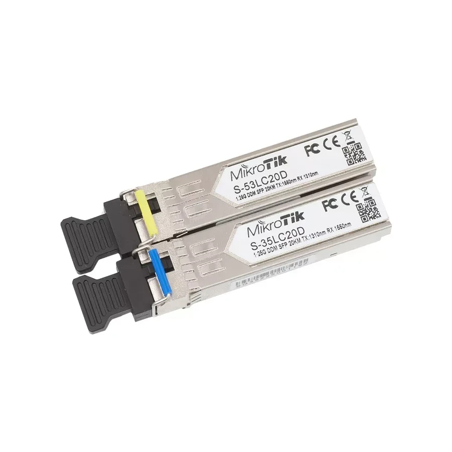 Комплект трансиверов MikroTik S-3553LC20D SFP 1.25G