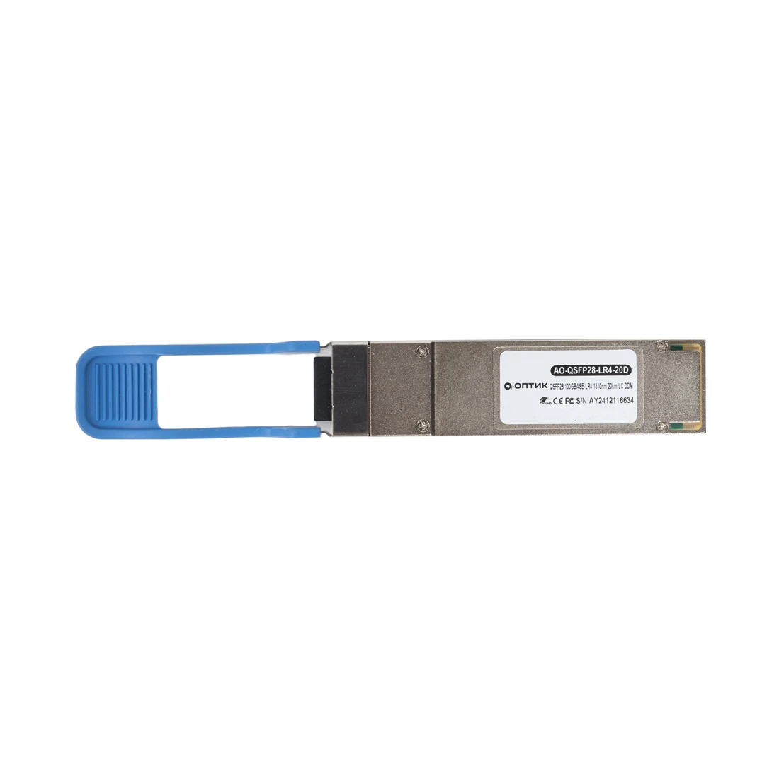 Transsiver А-Оптик AO-QSFP28-LR4-20D, 100G, одномодовый, 20km — 2