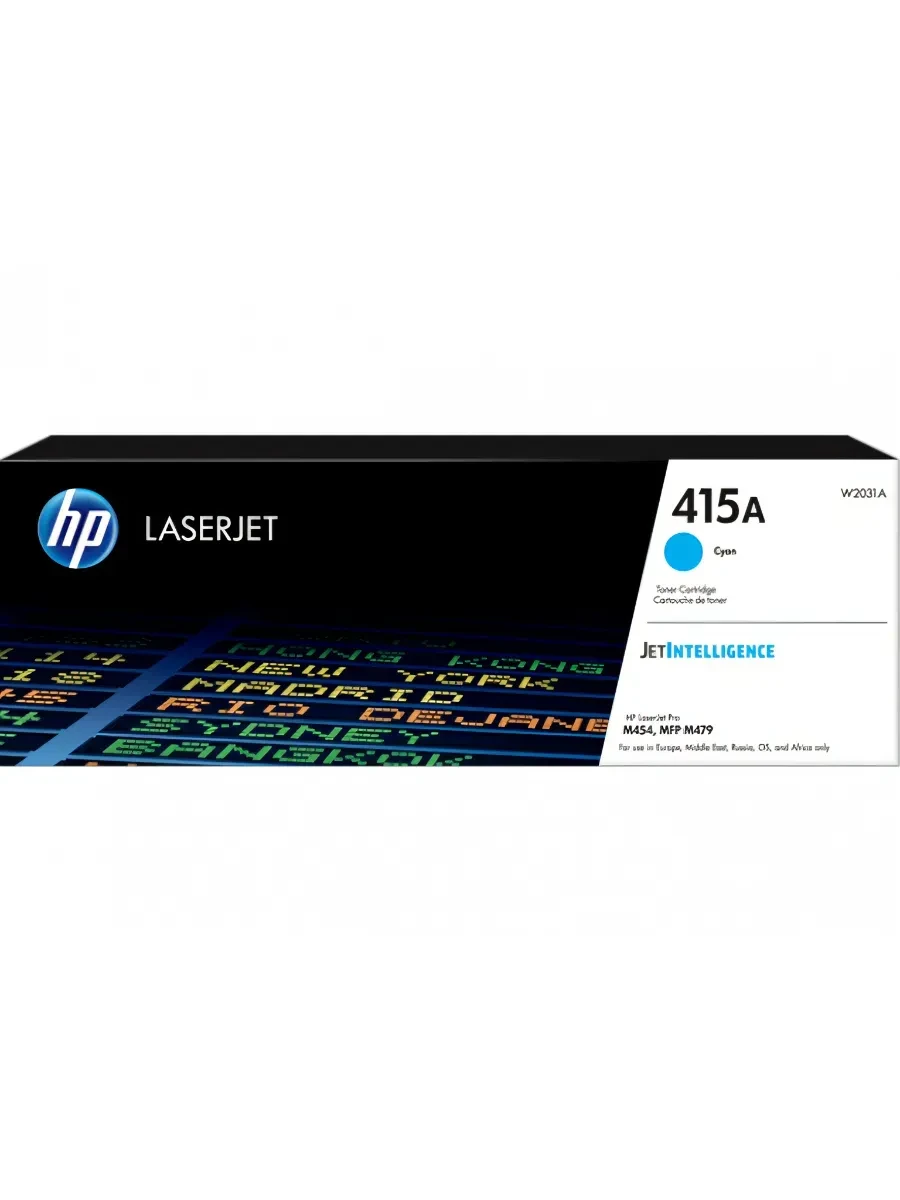 Картридж HP 415A, лазерный, голубой