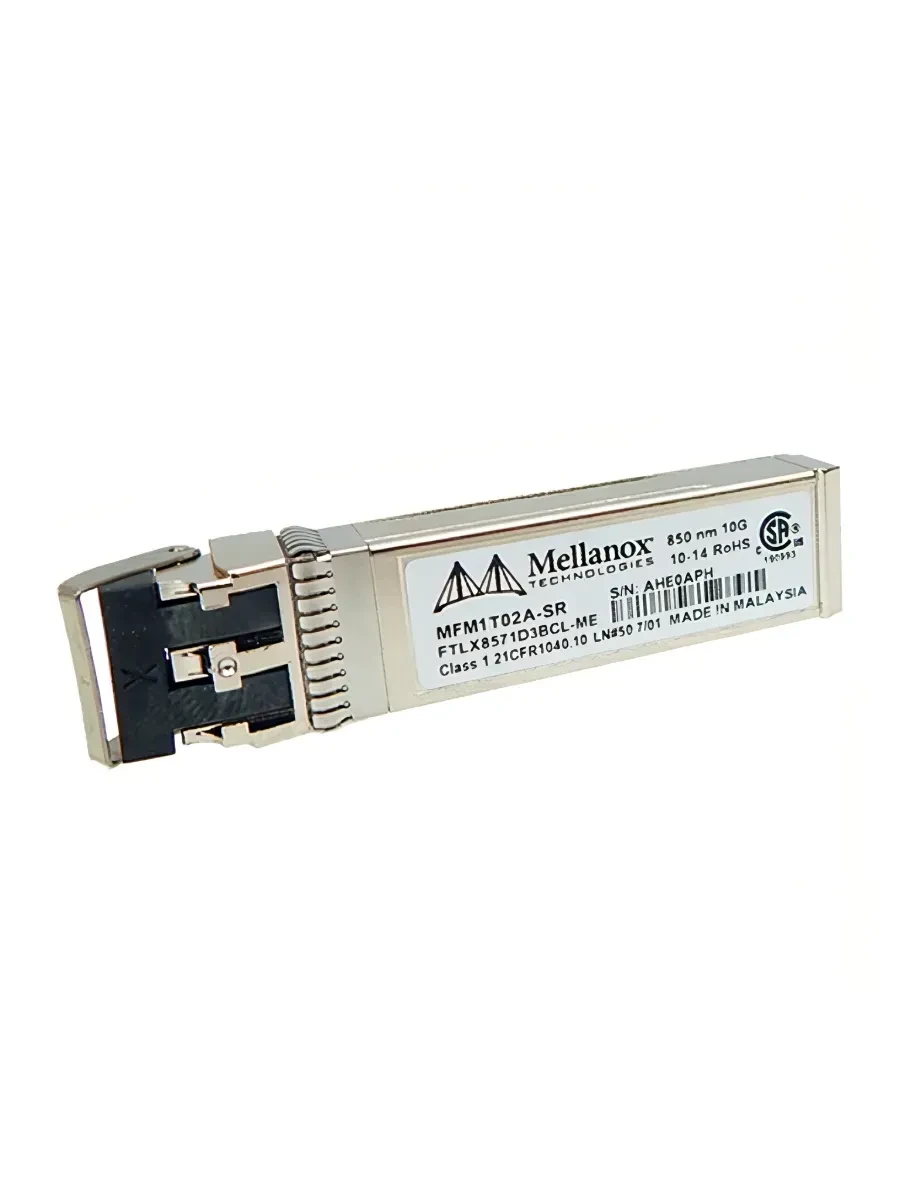 Оптический модуль Mellanox MFM1T02A-SR optical module, ETH 10GbE, 10Gb/s, SFP+, LC-LC, 850nm, SR up to 300m