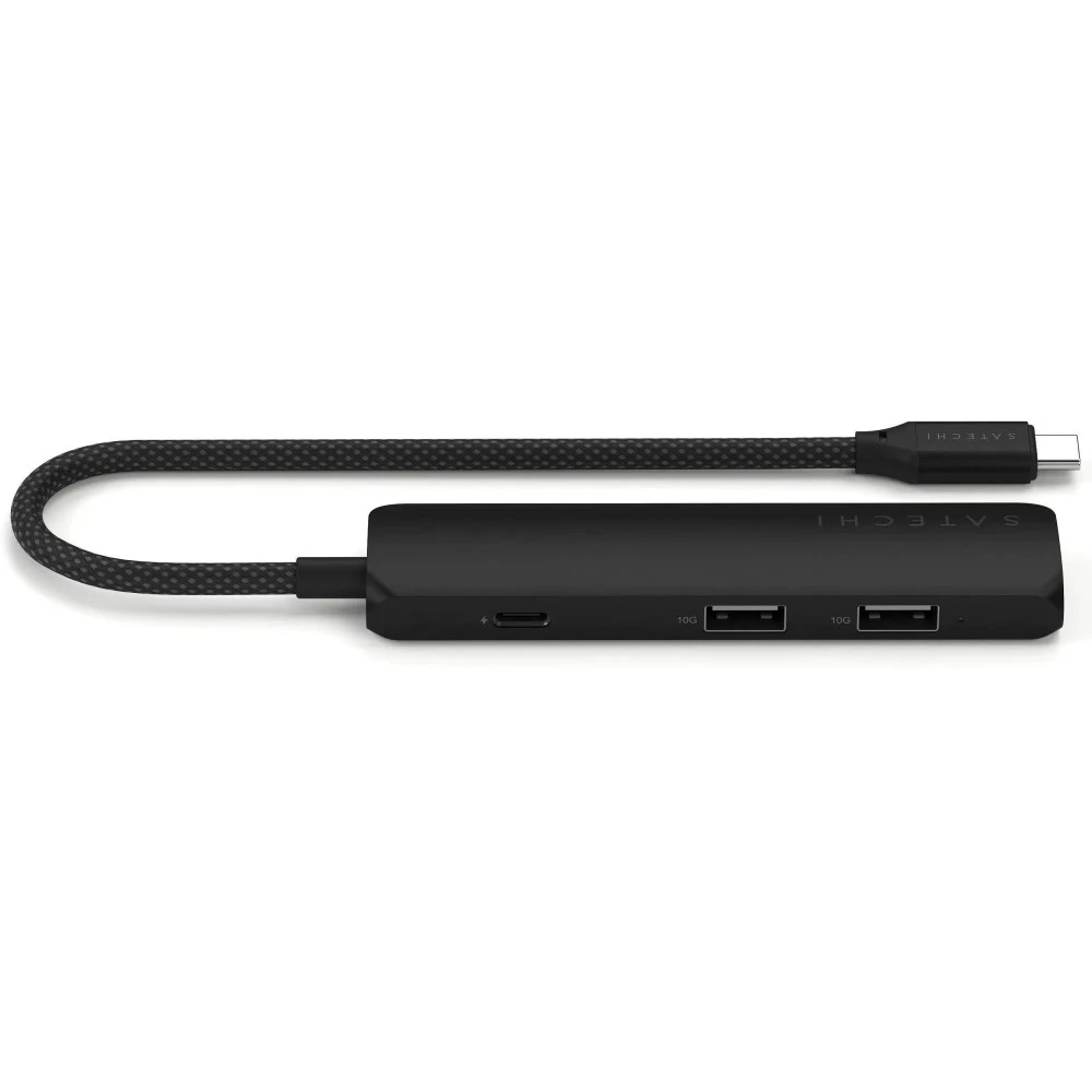 USB-адаптер SATECHI 4-in-1 USB-C Slim 4K, чёрный
