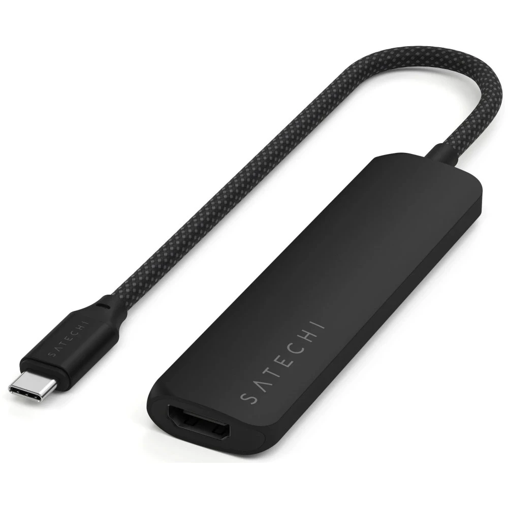 USB-адаптер SATECHI 4-in-1 USB-C Slim 4K, чёрный — 2