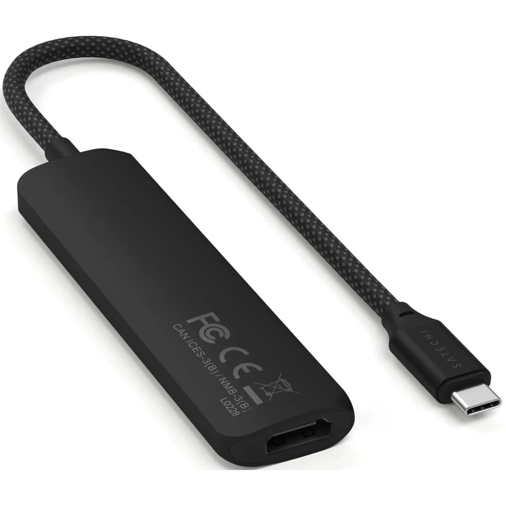 USB-адаптер SATECHI 4-in-1 USB-C Slim 4K, чёрный — 3