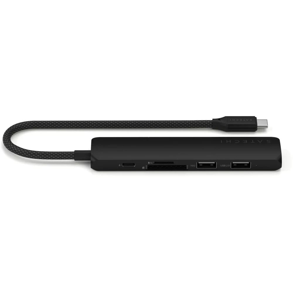 USB-адаптер SATECHI 6-in-1 USB-C Slim, чёрный — 5