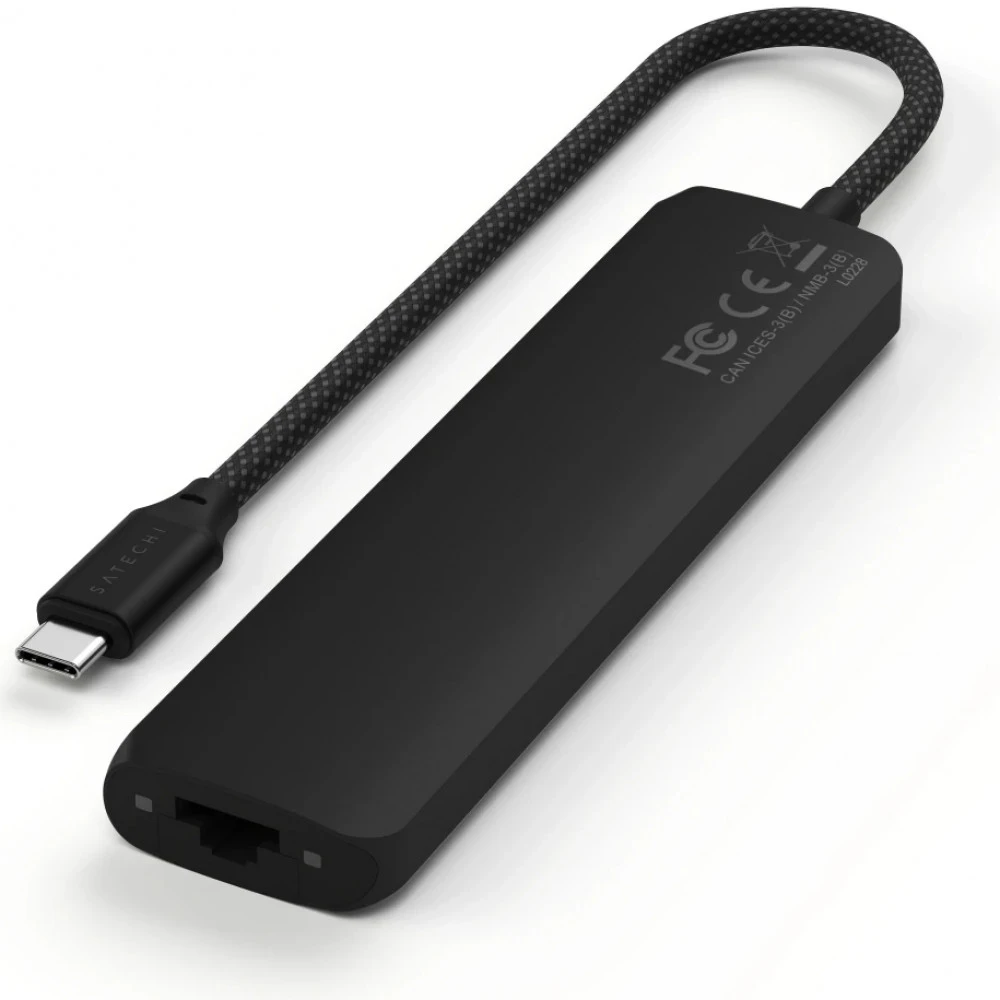 USB-адаптер SATECHI 7-in-1 USB-C с Ethernet, чёрный — 5