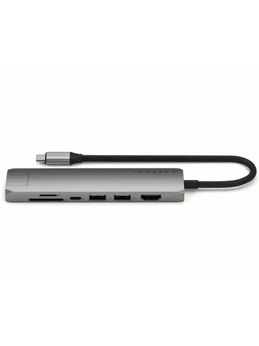USB-адаптер SATECHI 7-in-1 USB-C с Ethernet, Space Grey — 2