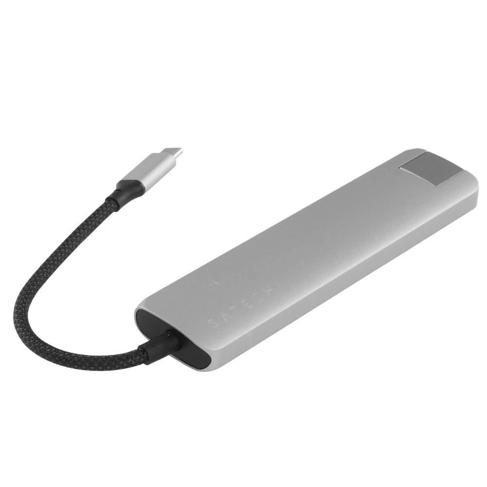 USB-адаптер SATECHI 7-in-1 USB-C с Ethernet, Space Grey — 4