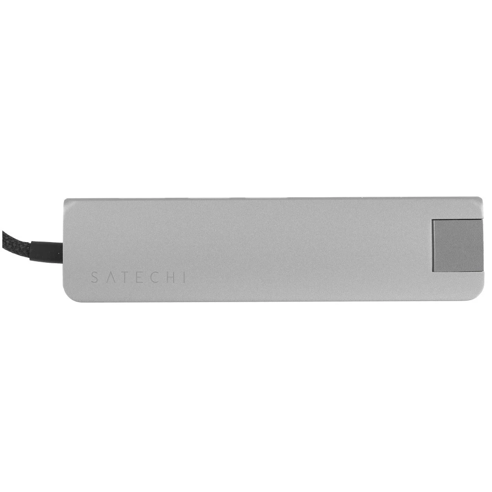 USB-адаптер SATECHI 7-in-1 USB-C с Ethernet, Space Grey — 5