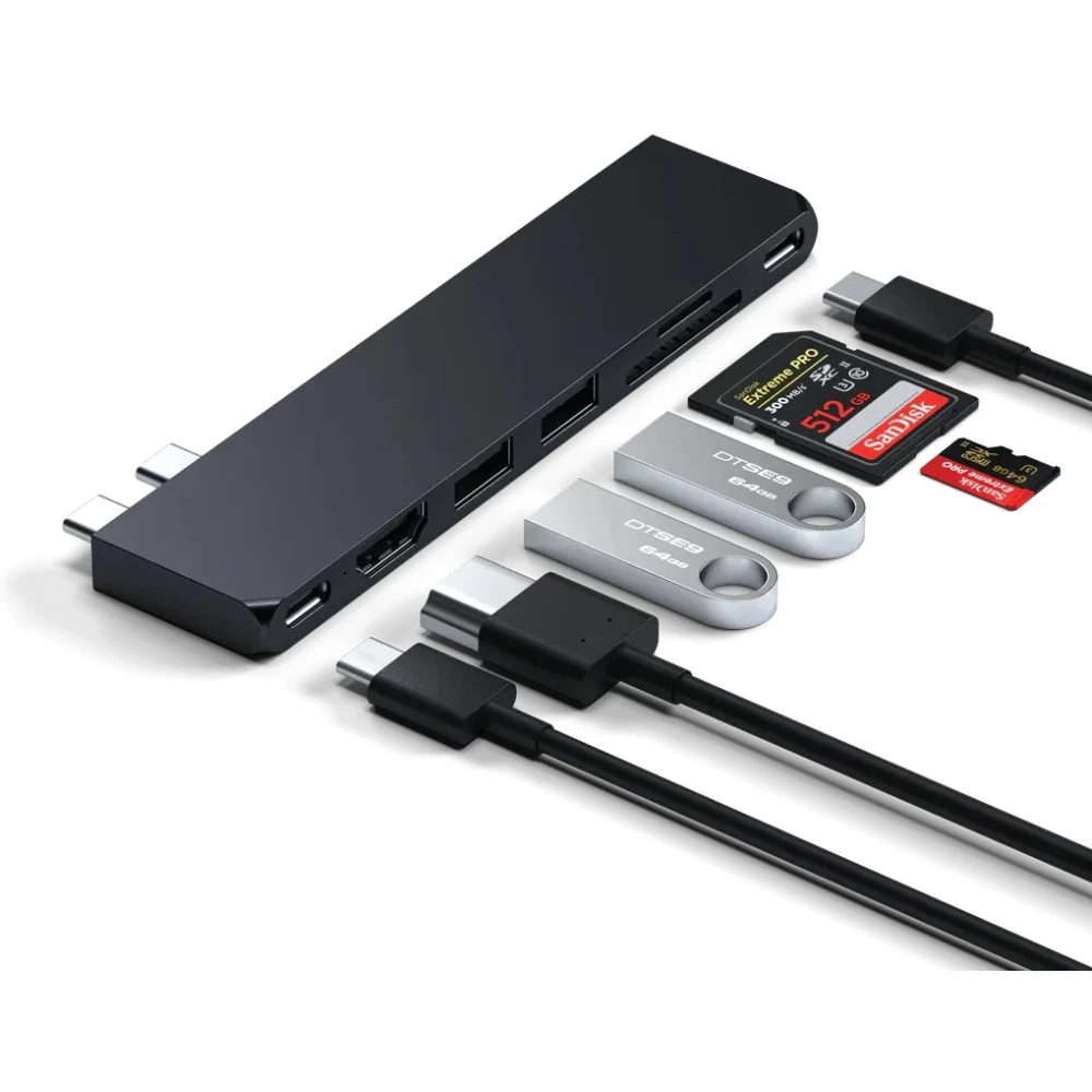 SATECHI USB-C Pro Hub Slim, чёрный — 4
