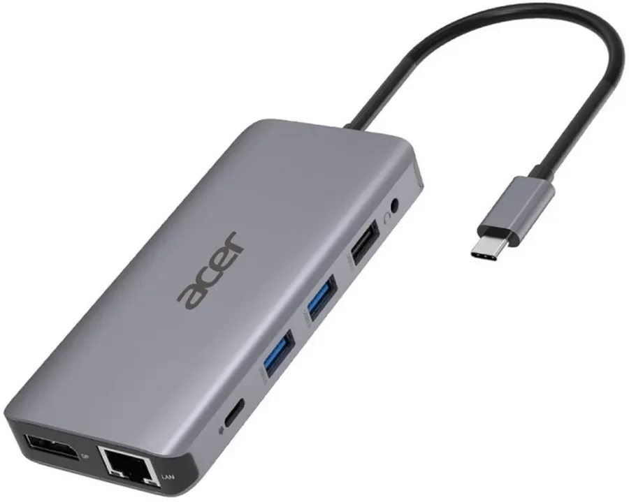 Dok-станция Acer 12in1 Type-C, kumusli