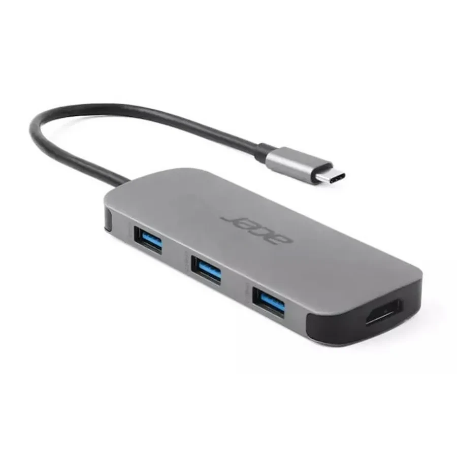 Док-станция Acer 7in1 Type-C, серая