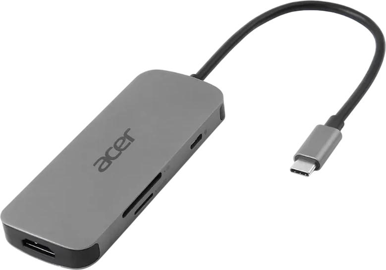 Док-станция Acer 7in1 Type-C, серая — 2