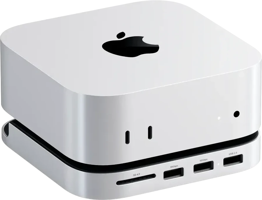 Док-станция SATECHI Mac Mini M4 Stand & Hub with SSD Enclosure