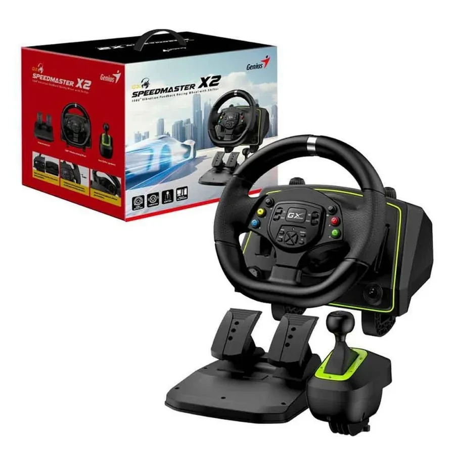 Игровой руль Genius Speed Master X2, 270-1080°, USB