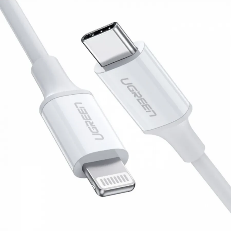 Кабель Ugreen US171 Lightning to USB-C, 2м, белый