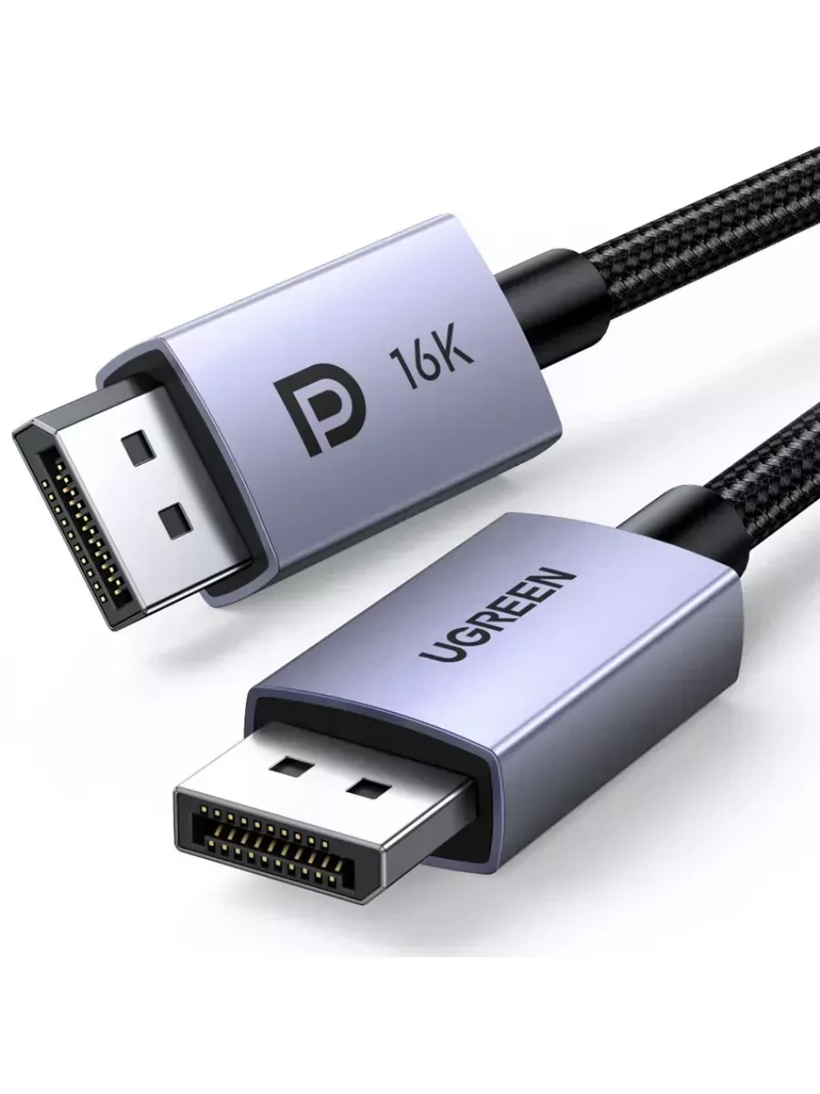 Кабель Ugreen DP118 DisplayPort 16K, 2м