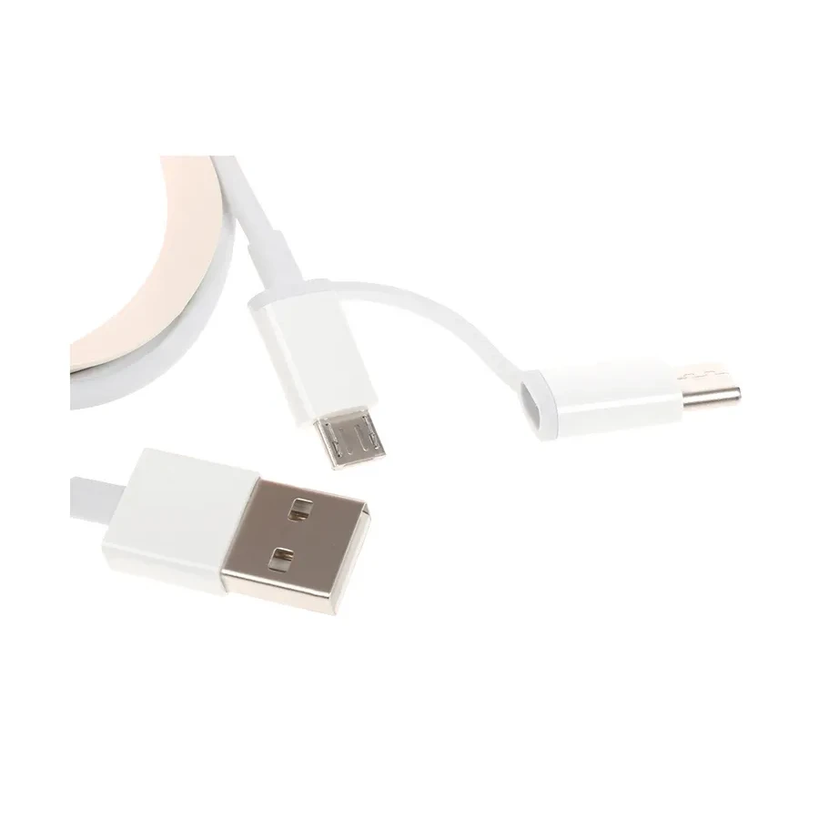 Кабель Xiaomi Micro USB и USB-C, 0.3м, белый — 2