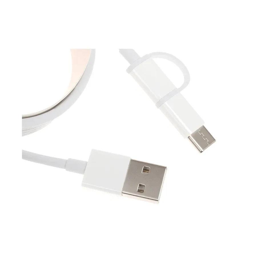 Кабель Xiaomi Micro USB и USB-C, 0.3м, белый — 3