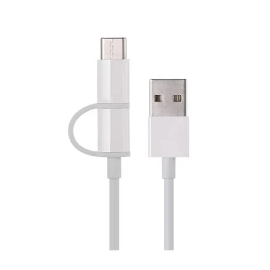 Кабель Xiaomi Micro USB и USB-C, 1м, белый