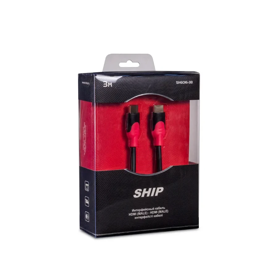 Кабель HDMI SHIP SH6016-3B, 3м, чёрный — 2