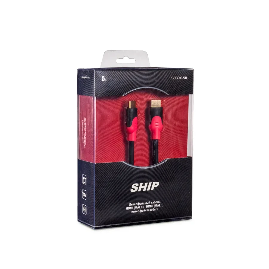 Кабель HDMI SHIP SH6016-5B, 5м, чёрный