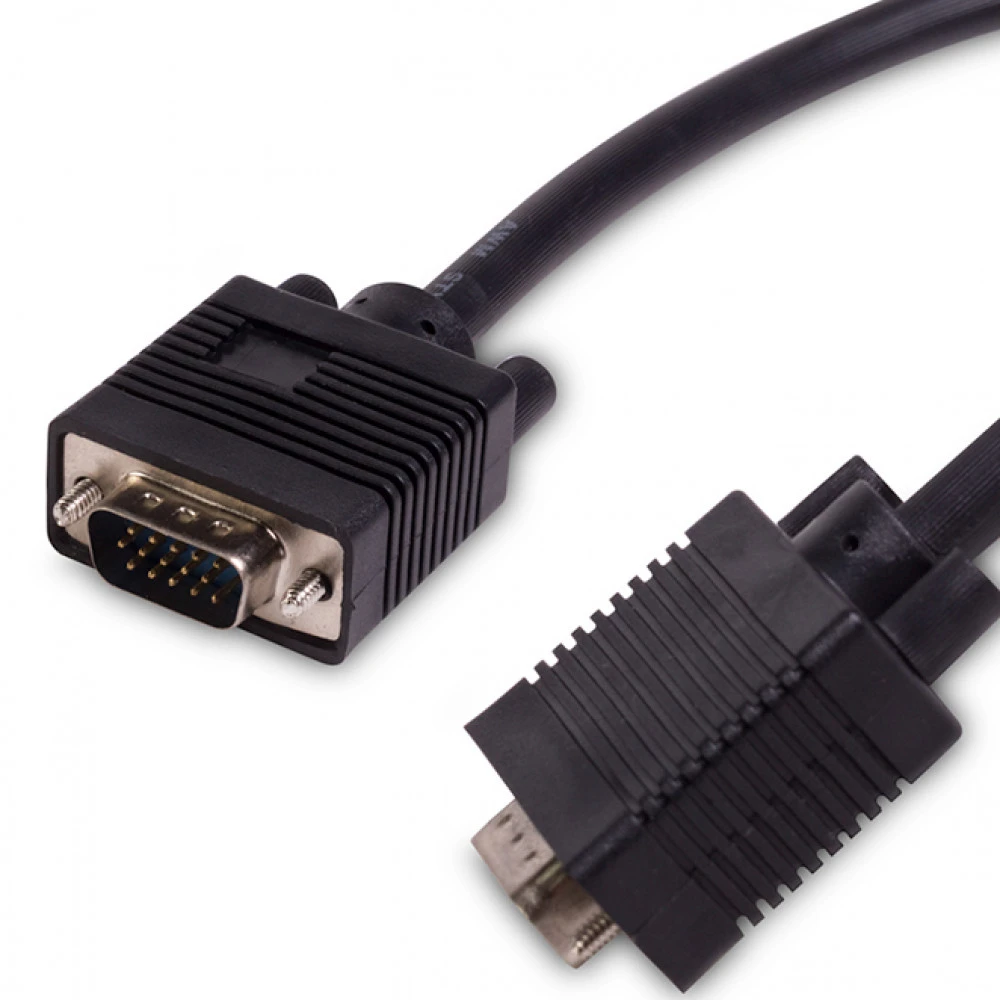 VGA кабель iPower iPiVGAMM18, 1.8м, чёрный — 3