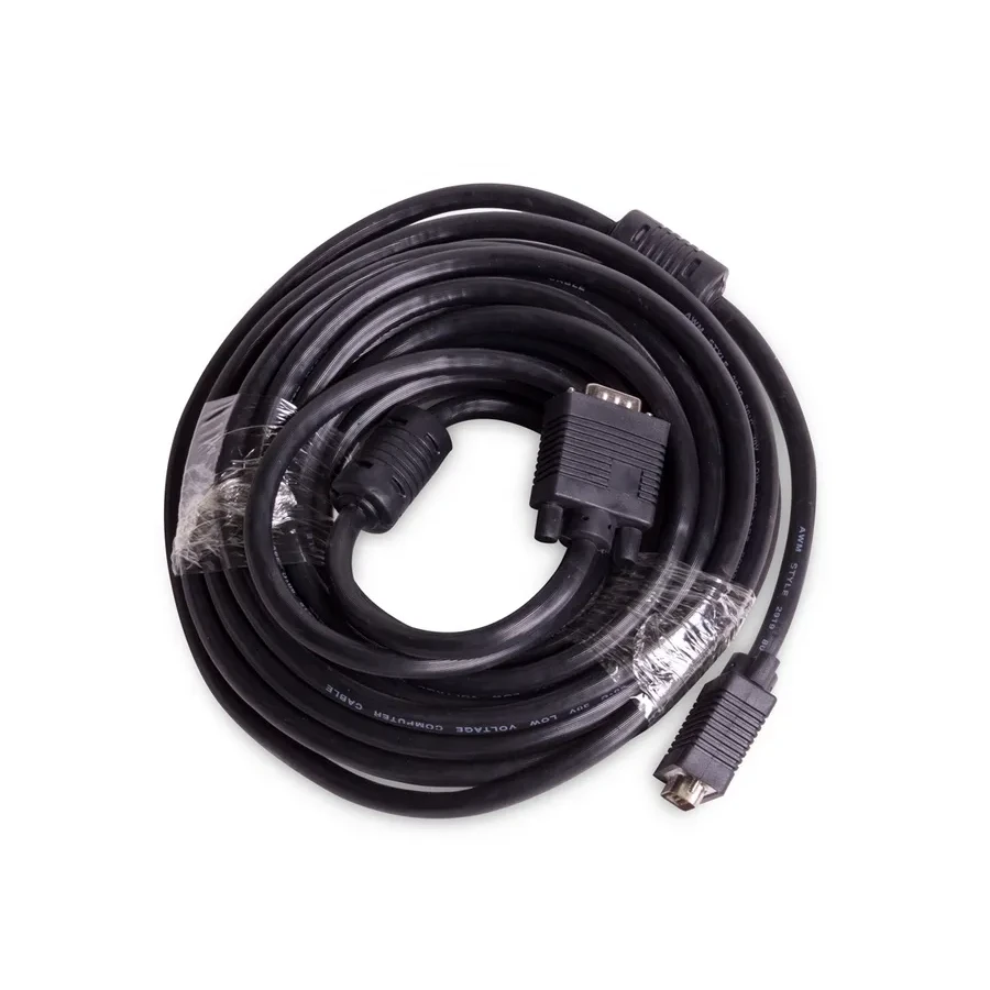 VGA кабель iPower iPiVGAMM100, 10м, чёрный