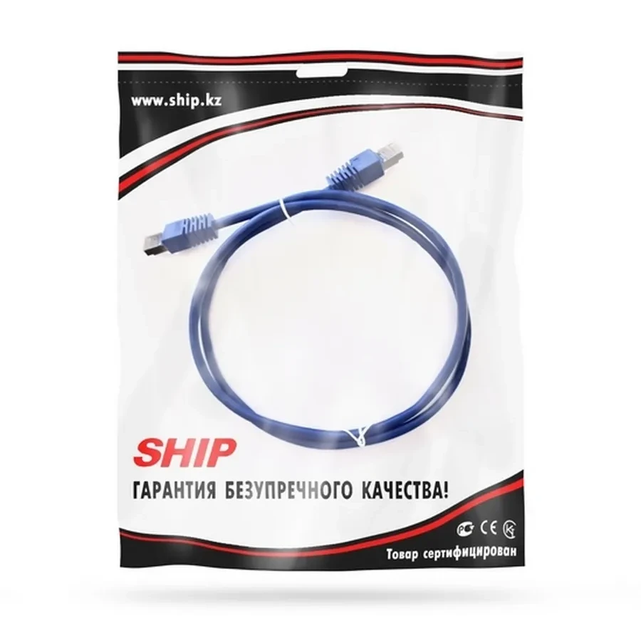 Патч корд SHIP Cat.5e FTP RJ-45, 1 м, синий