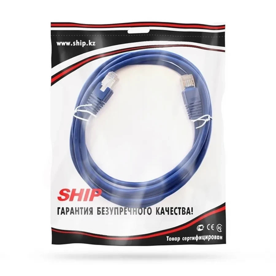 Патч-корд SHIP S4025BL0200-P, Cat.5e FTP, 2м, синий