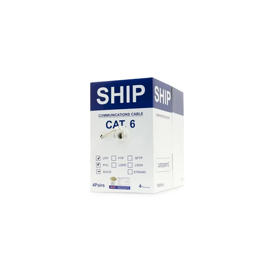 Кабель сетевой SHIP D165-VS, Cat.6, UTP, PVC, 305м — 3