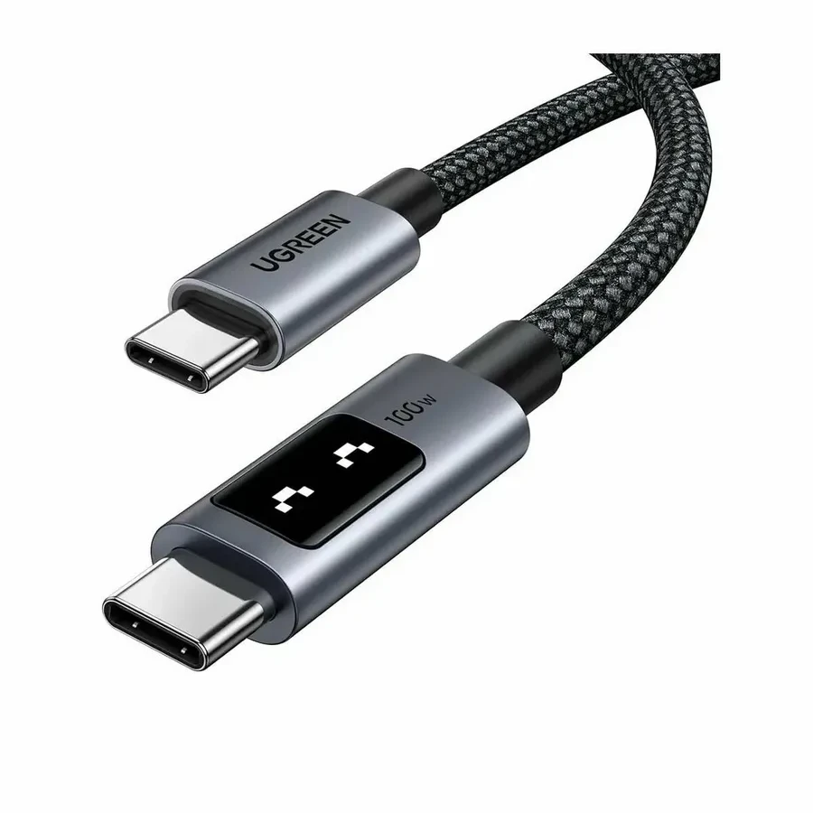 Кабель Ugreen L509 USB-C to USB-C PD 5A 1м, чёрный — 2