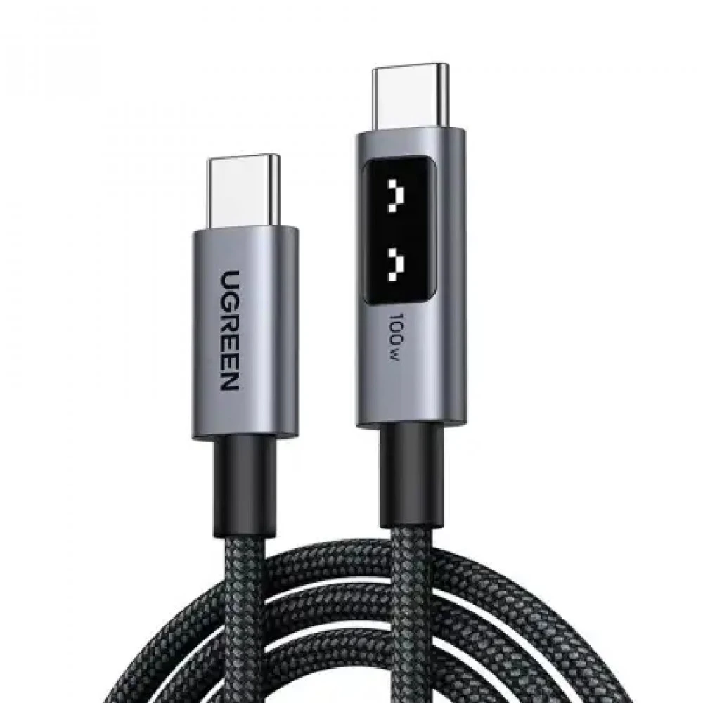 Кабель Ugreen L509 USB-C to USB-C PD 5A 2м, чёрный — 2