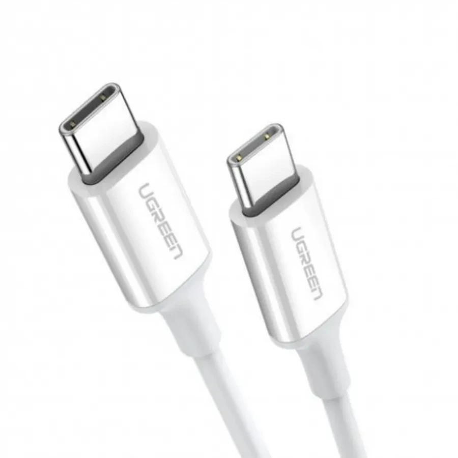 Кабель Ugreen US264 USB-C 2.0, пластик, 1.5м, белый