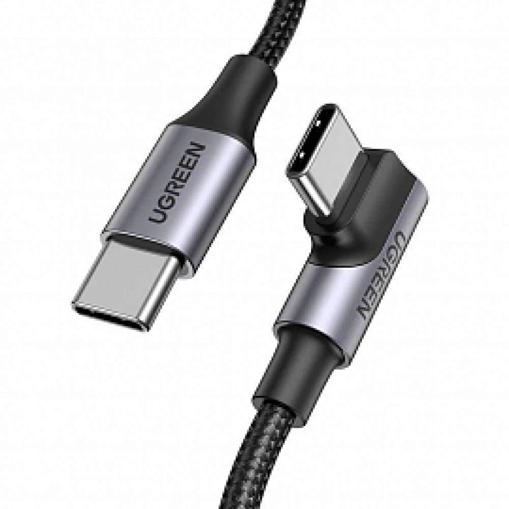 Кабель UGREEN US334 USB-C угловой, алюминий, 1м — 4
