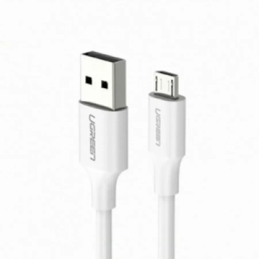 Кабель UGREEN US289 Micro USB to USB 2.0, 2м, белый