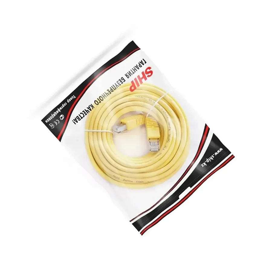 Кабель Ship Patch Cord Cat.5e FTP, 10м, жёлтый