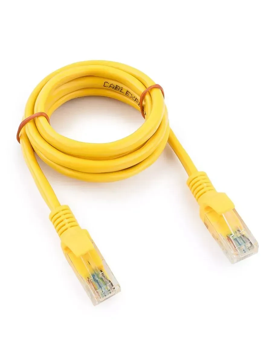 Патч-корд UTP Cat 5e Cablexpert PP10-1M, 1м, желтый