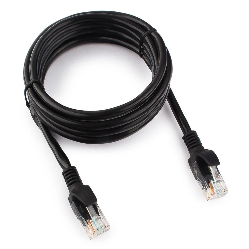 Патч-корд UTP Cat 5e Cablexpert PP12-1M, 1м, черный — 4