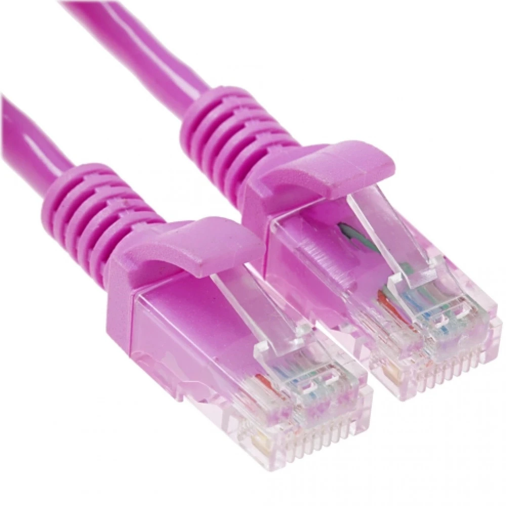 Патч-корд UTP Cat 5e Cablexpert PP12-1M, 1м, розовый — 3
