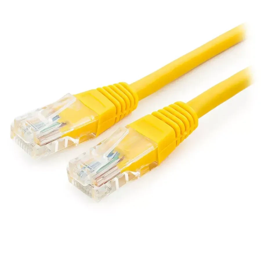 Патч-корд UTP Cat 5e Cablexpert PP12-1.5M, 1.5м, желтый — 2