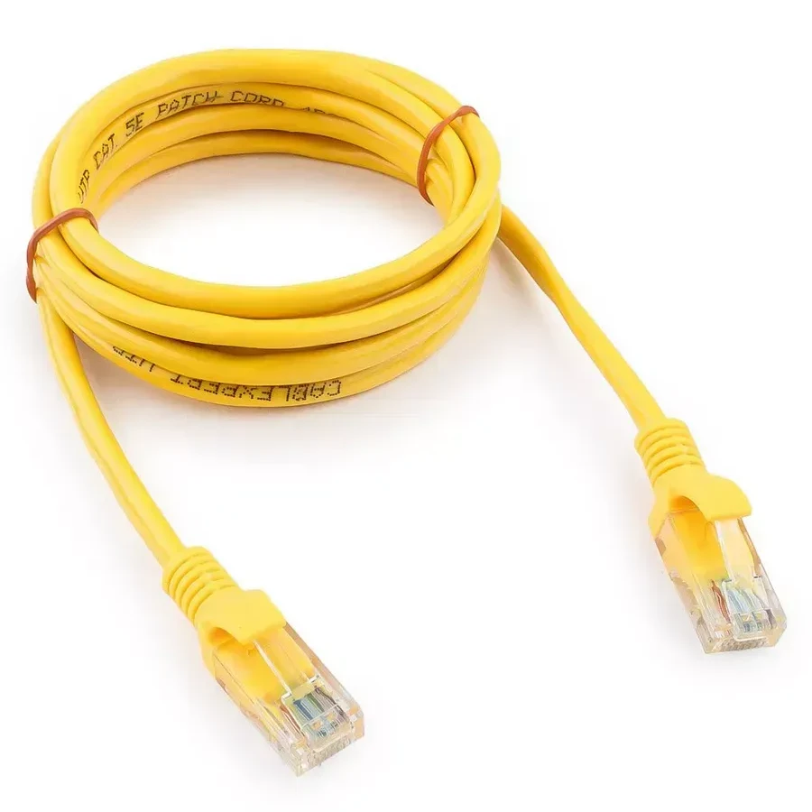 Патч-корд UTP Cat 5e Cablexpert PP12-2M, 2м, желтый
