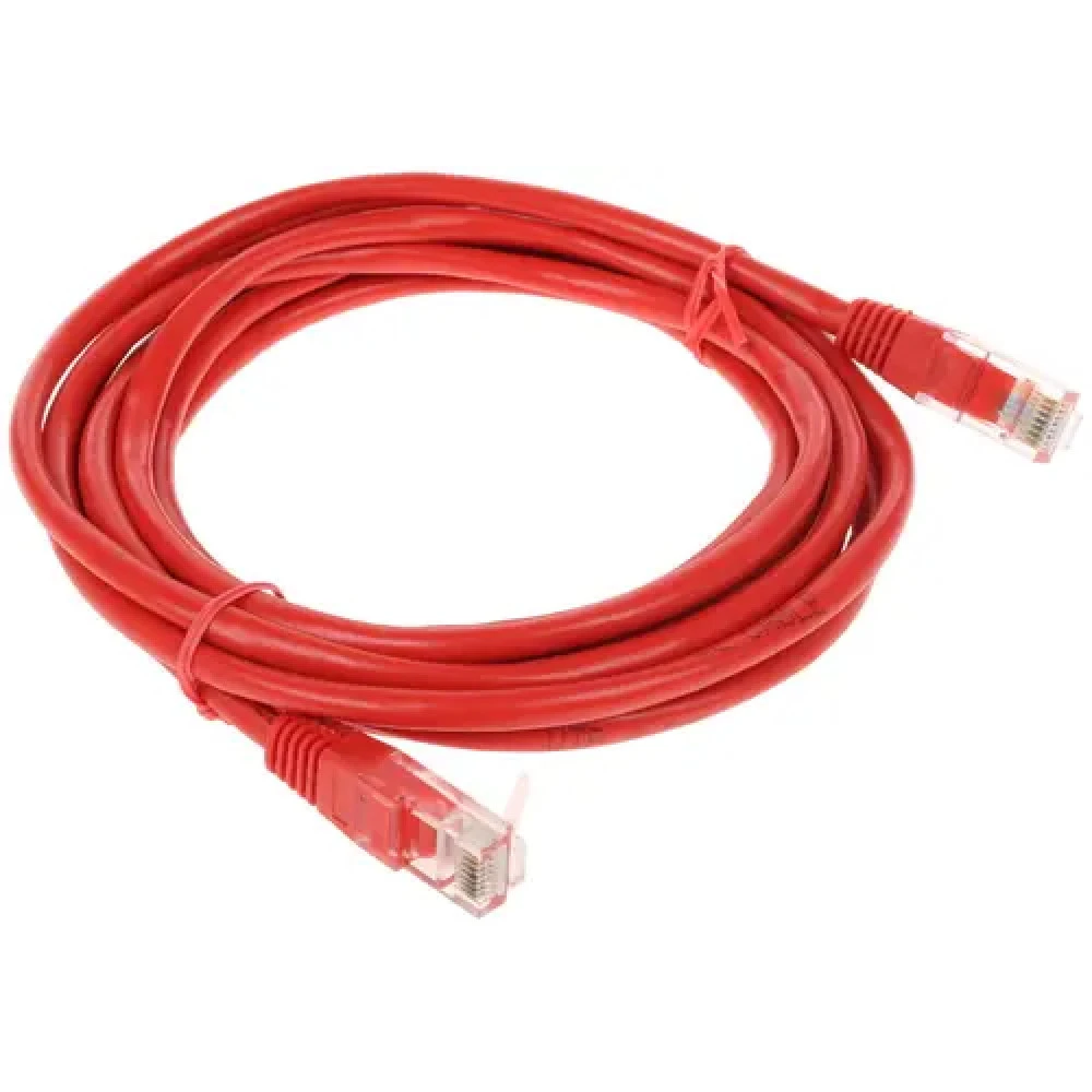 Патч-корд UTP Cat 5e Cablexpert PP12-3M, 3м, красный — 3